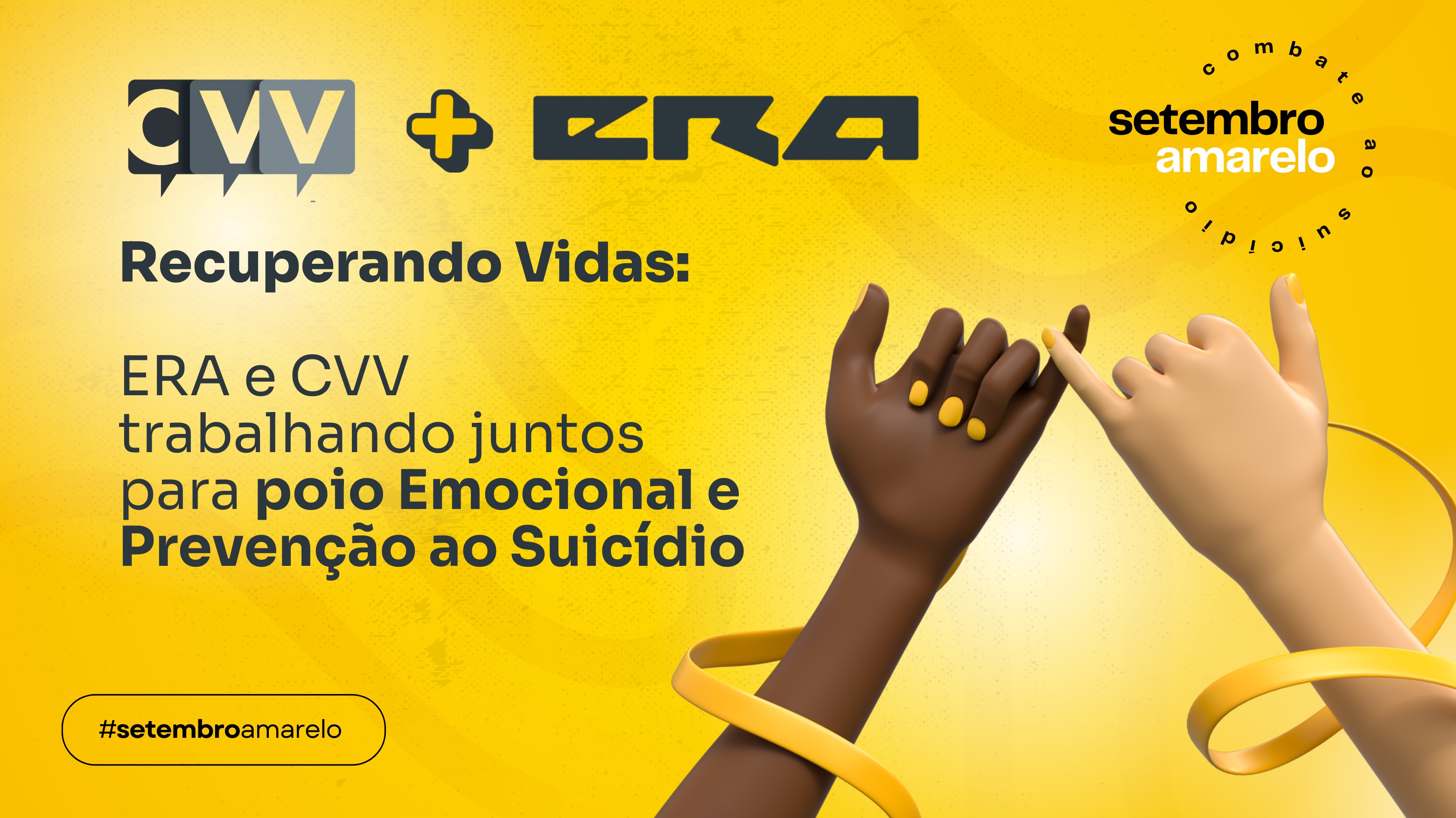 Recuperando Vidas: ERA e CVV trabalhando juntos